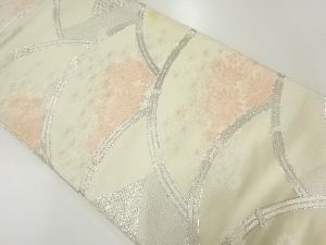 アンティーク　光悦垣に菊模様織出し袋帯（材料）